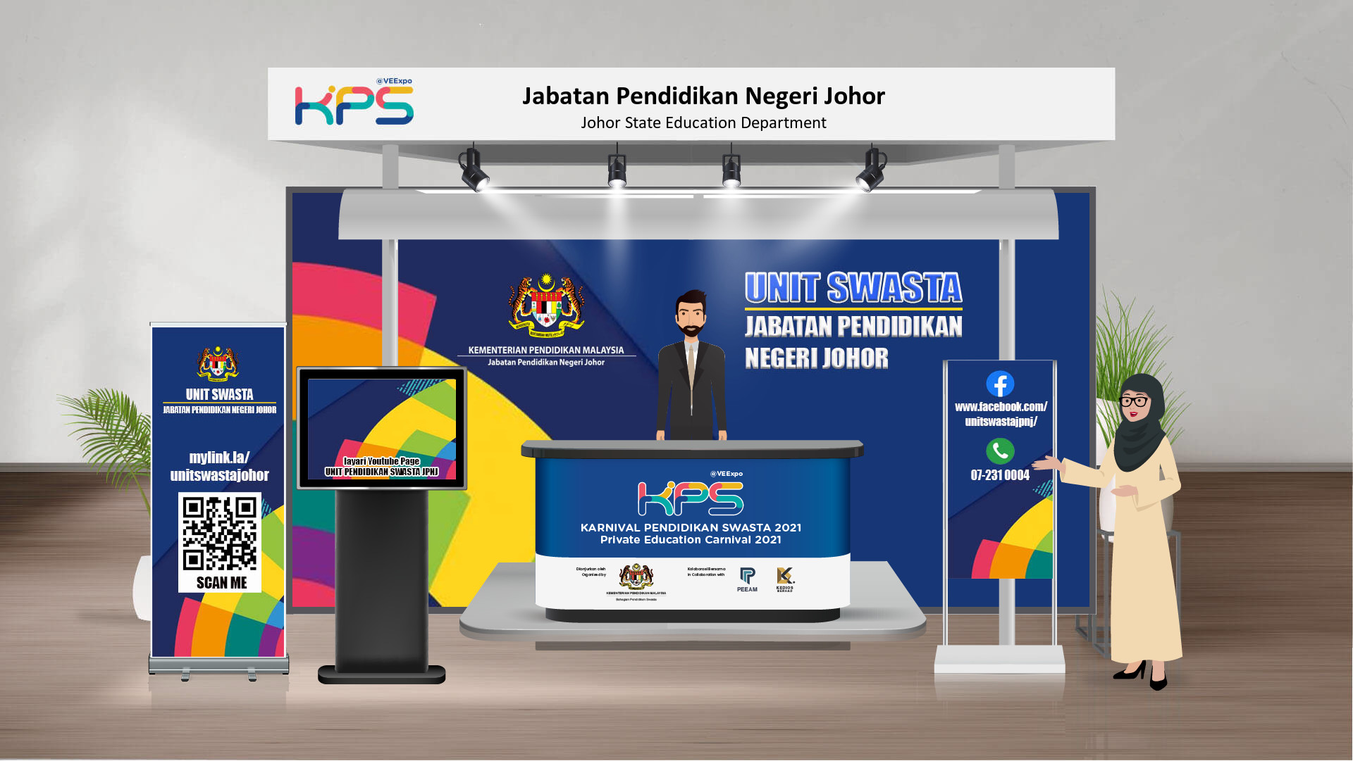 Jabatan Pendidikan Negeri Johor  Exhibition Booth  VPS 2021